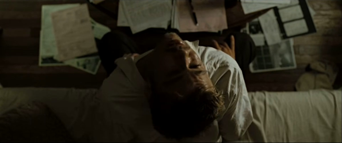 man, couch, papers, pen, exhaustion, stress, despondency, lying, resting